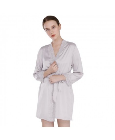 Summer Dress Silk Robe Women's Pajamas Sexy Bathrobe Dressing Gowns For Women Sleep Lingerie Pajamas Night Bathrobes D0414 $4...