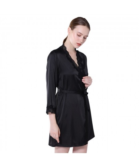 Summer Dress Silk Robe Women's Pajamas Sexy Bathrobe Dressing Gowns For Women Sleep Lingerie Pajamas Night Bathrobes D0414 $4...