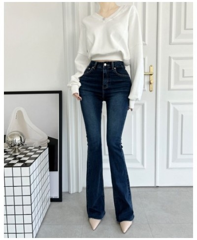 Vintage Gray Wide Leg Pants Women 2023 Chic High Waisted Elastic Denim Ladies Jeans Bell Summer Korean Elegant Length Bottoms...