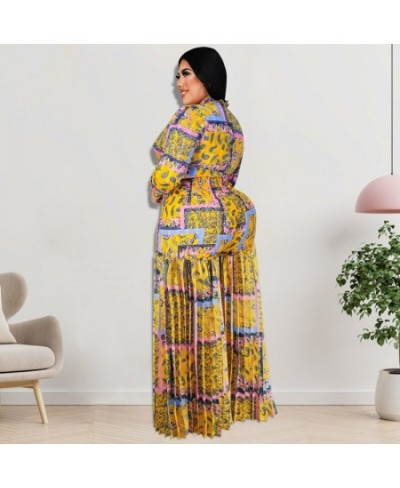 Plus Size Women Clothing 2023 Autumn Pleated Two Piece Suit Big Size 2 Piece Set Women Crop Top And Pants Plus Size Outfits 5...