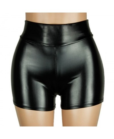 Leather Shorts Women High Waist Bodycon Push Up Black Short Joggers Sports Fitness Womens Sexy Slim Shorts Spodenki Damskie $...