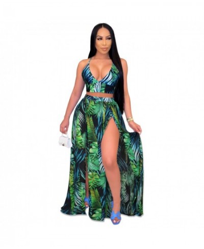 Women Bikini 2023 Summer Women's Sexy Bikini Set Camisole Print Big Swing Skirt Two-piece Beach Bathing Suit Women Swimsuit $...