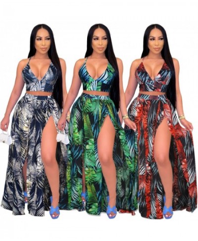 Women Bikini 2023 Summer Women's Sexy Bikini Set Camisole Print Big Swing Skirt Two-piece Beach Bathing Suit Women Swimsuit $...