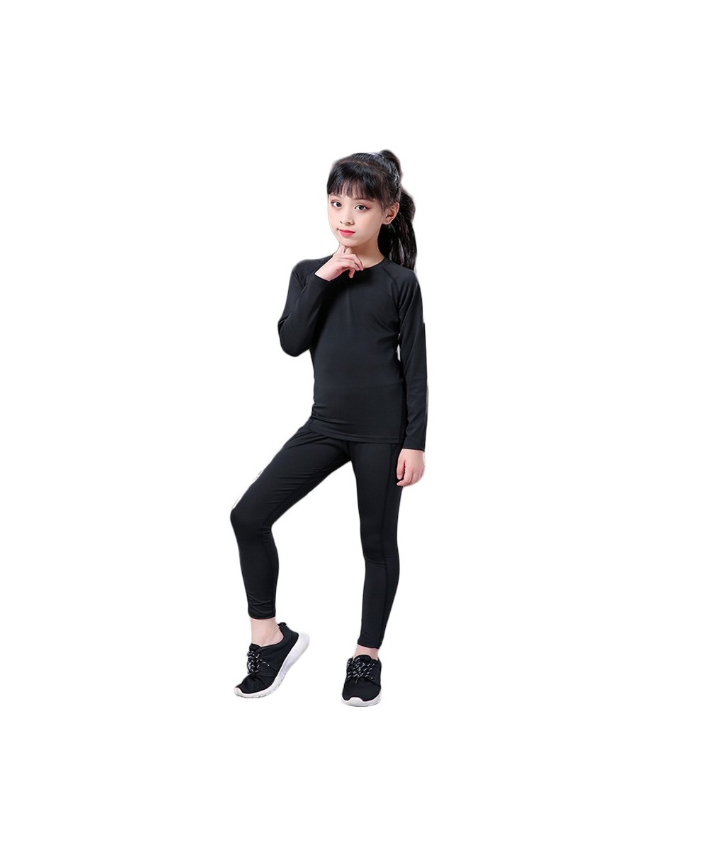 Winter Thermal Underwear Set Children Plus Velvet Long Johns Warm Thermo Underwear Kids Quick Dry Fitness Clothes Girls Pajam...