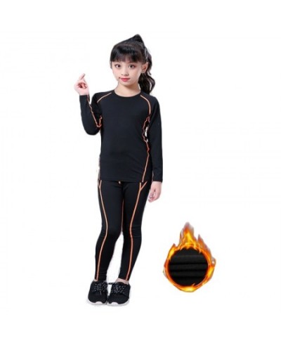 Winter Thermal Underwear Set Children Plus Velvet Long Johns Warm Thermo Underwear Kids Quick Dry Fitness Clothes Girls Pajam...