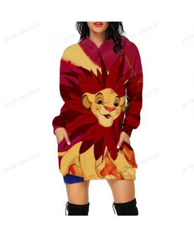 The Lion King Print Hoodie Kawaii Clothes Tops Ladies Dress Harajuku Shirts Punk Loose Sweatshirts Womens Girls Ladies $35.25...