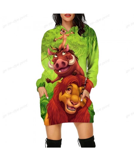 The Lion King Print Hoodie Kawaii Clothes Tops Ladies Dress Harajuku Shirts Punk Loose Sweatshirts Womens Girls Ladies $35.25...