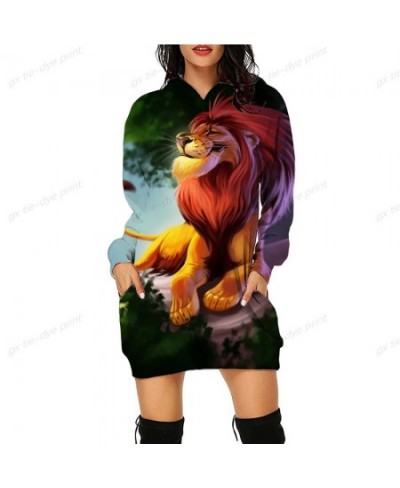 The Lion King Print Hoodie Kawaii Clothes Tops Ladies Dress Harajuku Shirts Punk Loose Sweatshirts Womens Girls Ladies $35.25...