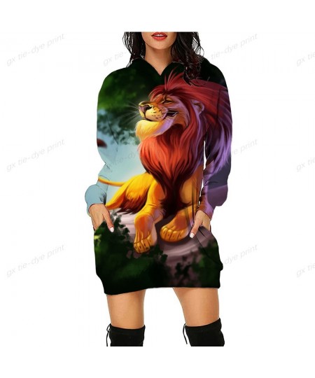 The Lion King Print Hoodie Kawaii Clothes Tops Ladies Dress Harajuku Shirts Punk Loose Sweatshirts Womens Girls Ladies $35.25...