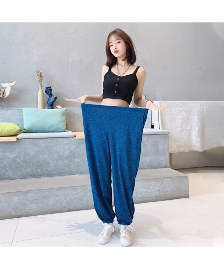 2XL-7XL брюки женские New Plus Fat Large Size Home Wear Wide Leg Sleep Trousers Spring Autumn Cotton Pants Female Pijama Muje...