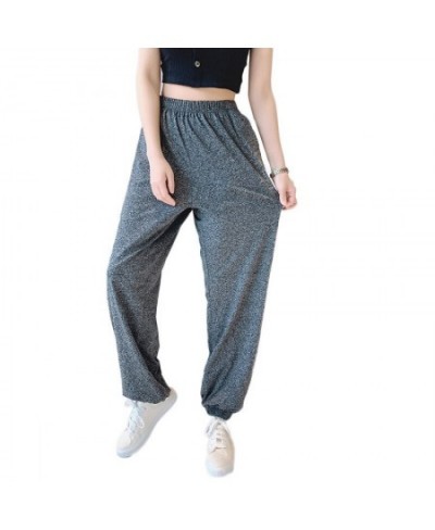 2XL-7XL брюки женские New Plus Fat Large Size Home Wear Wide Leg Sleep Trousers Spring Autumn Cotton Pants Female Pijama Muje...