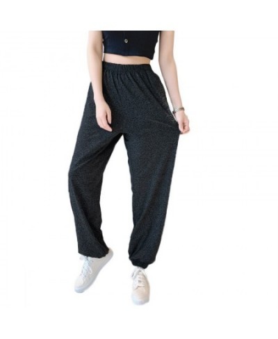 2XL-7XL брюки женские New Plus Fat Large Size Home Wear Wide Leg Sleep Trousers Spring Autumn Cotton Pants Female Pijama Muje...