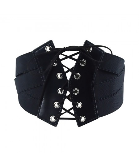 Women's Corset Belt Female Fashion Punk Dress Waistbands Lady New Zipper Cummerbunds Girls Elastic Stretch Wide Waist Belts $...