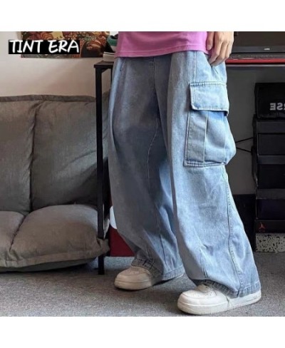 Baggy Jeans Trousers Male Denim Pants Black Wide Leg Pants Men Jeans Oversize Cargo Korean Streetwear Hip Hop Harajuku $49.62...