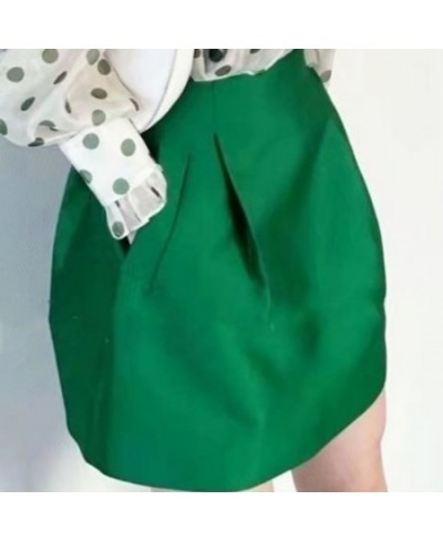 A Line Puffy Mini Black Skirt Women High Waist Korean Style Fall Wild Casual Sexy Retro Y2k Suits Faldas Mujer Moda 2023 Jupe...