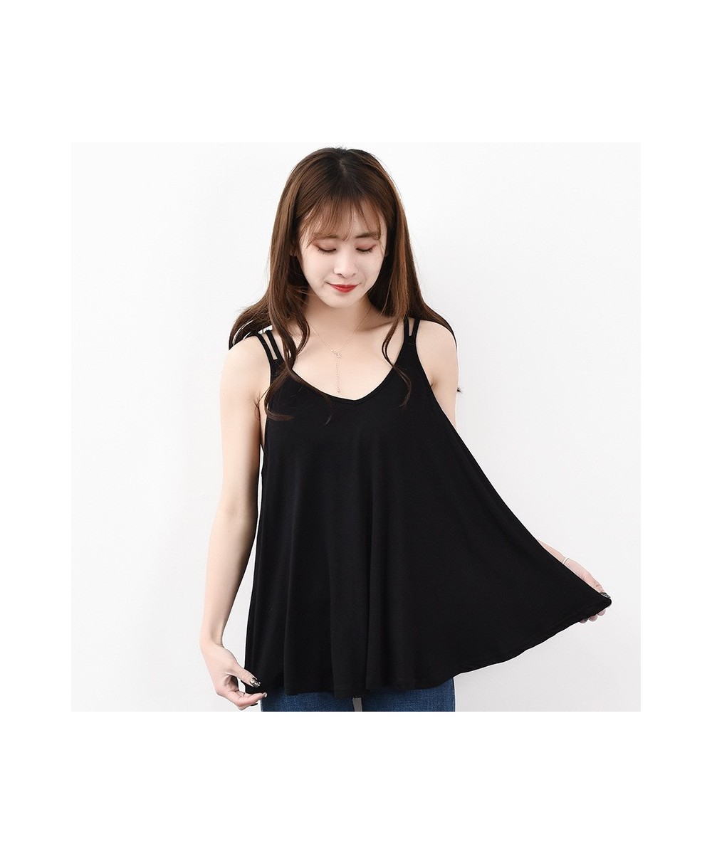 Women's Loose Casual Sexy O Neck Pleated Flowy Tank Top Solid Sleeveless Cotton Summer Tops Plus Size 5XL $20.90 - Tops & Tees