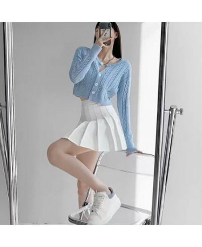 Pleated Skirts Women Spring Summer 2023 Korean Style Solid Color High Waist Mini Skirt Woman Y2K A-Line Student Sundress 3Xl ...