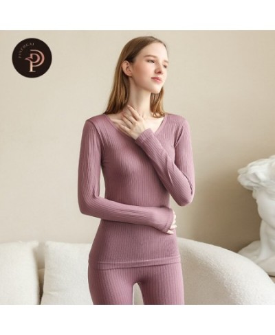 Warm Thermal Underwear Sexy Ladies Intimates Long Johns Women Shaped Sets Female Middle Collar Thermal Shaping Clothes $25.79...