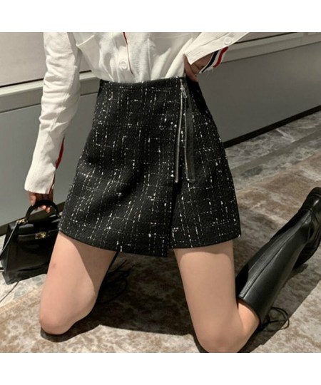 Shorts Women Patchwork High Waist Casual Fashion Abdomen Elegant Female Autumn Korean Style Streetwear All-match Office Lady ...