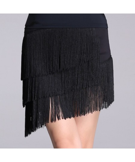 S-4XL Punk Style Black Red Tassel Fringe Women Skirts Casual Summer High Waist Asymmetric Female Mini Skirt $55.85 - Skirts