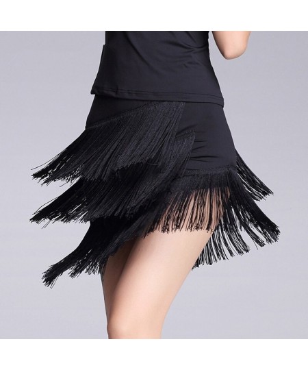 S-4XL Punk Style Black Red Tassel Fringe Women Skirts Casual Summer High Waist Asymmetric Female Mini Skirt $55.85 - Skirts