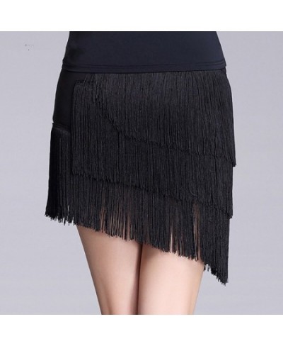 S-4XL Punk Style Black Red Tassel Fringe Women Skirts Casual Summer High Waist Asymmetric Female Mini Skirt $55.85 - Skirts