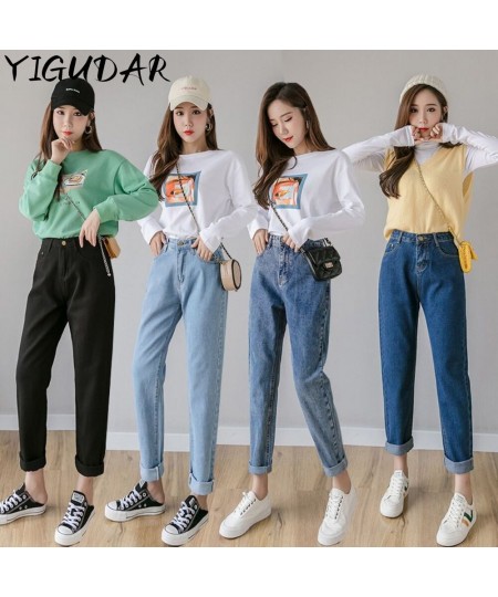 2023 Casual High Waist Straight Jeans Women Korean Fashion Spring Summer Denim Pants Basic Solid Ankle Length men clothing $3...