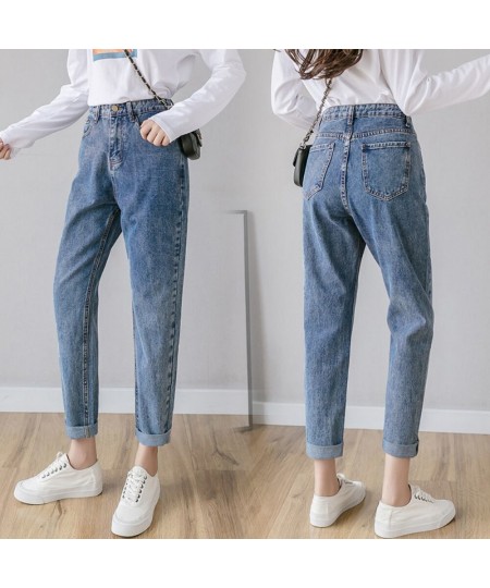 2023 Casual High Waist Straight Jeans Women Korean Fashion Spring Summer Denim Pants Basic Solid Ankle Length men clothing $3...