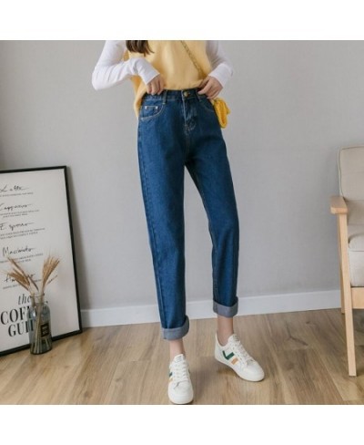 2023 Casual High Waist Straight Jeans Women Korean Fashion Spring Summer Denim Pants Basic Solid Ankle Length men clothing $3...