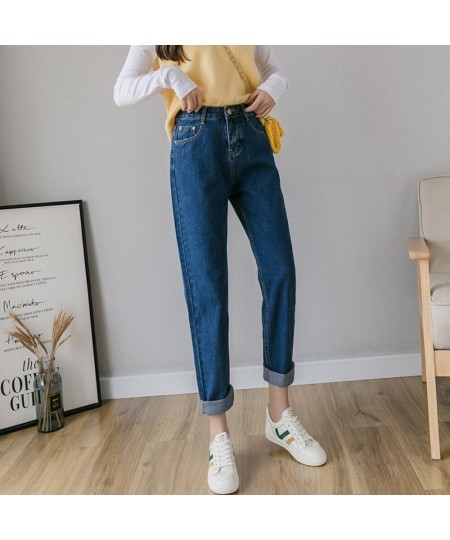 2023 Casual High Waist Straight Jeans Women Korean Fashion Spring Summer Denim Pants Basic Solid Ankle Length men clothing $3...