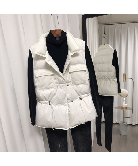 2022 Ultra Light Down Vest Women Short Vest Windproof Lightweight Warm Waistcoat Female White Duck Down Down Coat Sleeveless ...