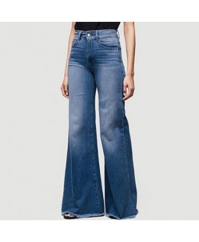 Flare Jeans Pants y2k Women Vintage Denim Ladies Jeans Women High Waist Fashion Stretch Pocket Trousers Wide Leg Jeans $45.90...