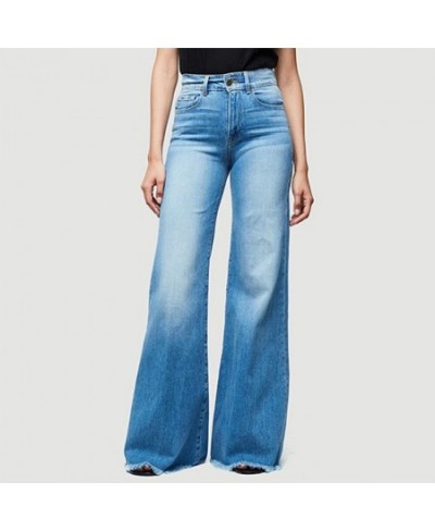 Flare Jeans Pants y2k Women Vintage Denim Ladies Jeans Women High Waist Fashion Stretch Pocket Trousers Wide Leg Jeans $45.90...