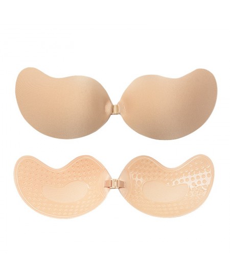 Invisible Push Up Bra Backless Strapless Bra Seamless Front Closure Bralette Underwear Women Self-Adhesive Silicone Sticky BH...