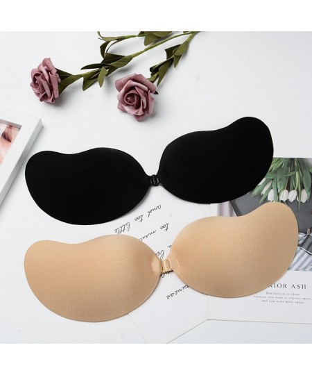 Invisible Push Up Bra Backless Strapless Bra Seamless Front Closure Bralette Underwear Women Self-Adhesive Silicone Sticky BH...