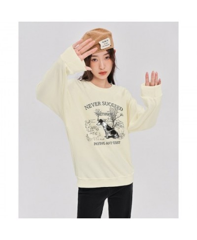 Women Sweatshirts 2022 Autumn Long Sleeve O Neck Loose Hoodies Graphic Print Multiple Colour Casual Streetwear Pullover $40.6...