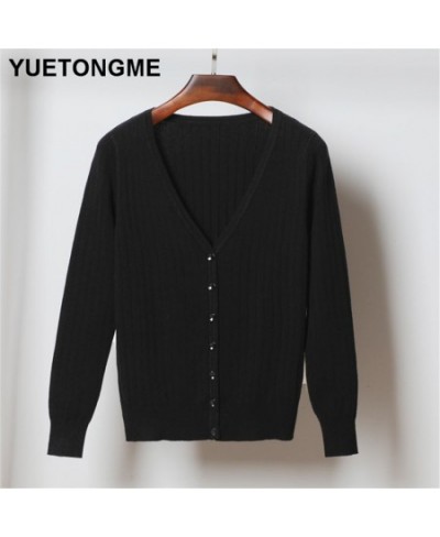 Women V-Neck Knitted Casual Sweaters Cardigans Lady Knitting Autumn Spring Cardigan Outwear for Female BT172A $30.96 - Sweaters