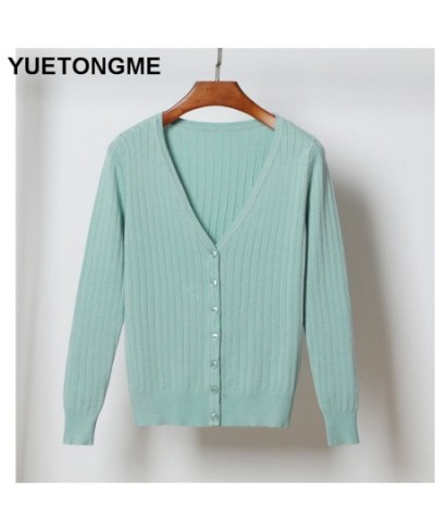 Women V-Neck Knitted Casual Sweaters Cardigans Lady Knitting Autumn Spring Cardigan Outwear for Female BT172A $30.96 - Sweaters