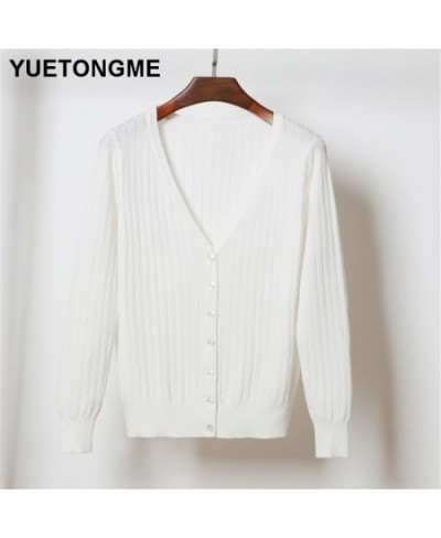 Women V-Neck Knitted Casual Sweaters Cardigans Lady Knitting Autumn Spring Cardigan Outwear for Female BT172A $30.96 - Sweaters