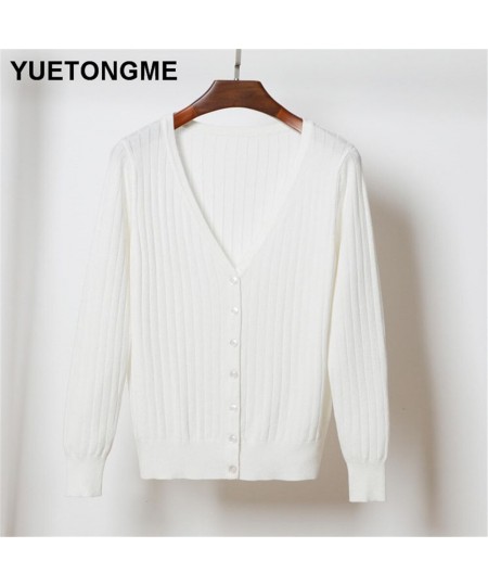 Women V-Neck Knitted Casual Sweaters Cardigans Lady Knitting Autumn Spring Cardigan Outwear for Female BT172A $30.96 - Sweaters