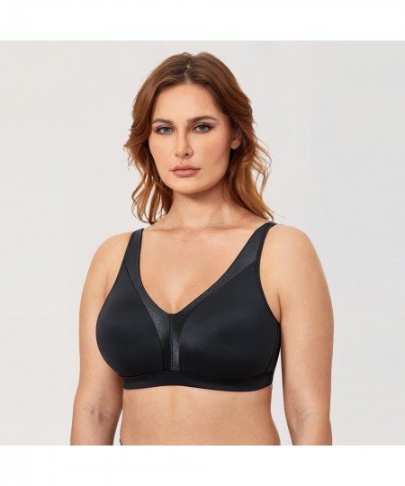 Women's Wireless Bra Plus Size Full Coverage Smooth Unlined Support 34-48 B C D DD E F G $59.69 - Underwear