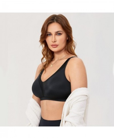 Women's Wireless Bra Plus Size Full Coverage Smooth Unlined Support 34-48 B C D DD E F G $59.69 - Underwear