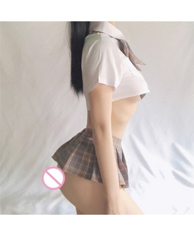 Japanese Style Women Sexy Schoolgirl Cosplay Cheerleader Plaid Nightclub Party Super Mini Pleated Cute Ladies Short Mini Skir...