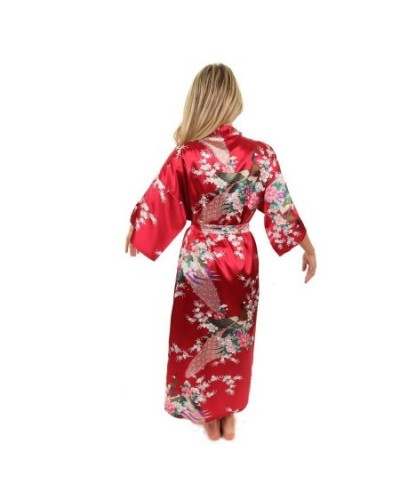 Wine Red Female Silk Rayon Robes Gown Kimono Yukata Chinese Women Sexy Lingerie Sleepwear Daily Novelty Clothing $33.77 - Sle...