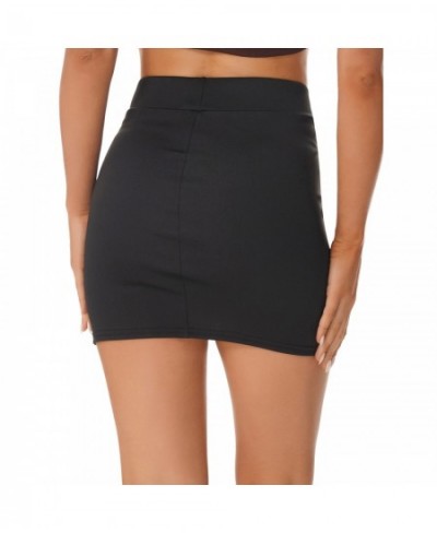 Micro Mini High Waist Skirts Sexy Women Split Bodycon Pencil Mini Skirt Casual Package Hip Short Skirts Women Night Club Skir...