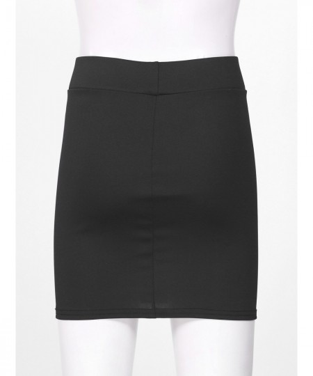 Micro Mini High Waist Skirts Sexy Women Split Bodycon Pencil Mini Skirt Casual Package Hip Short Skirts Women Night Club Skir...