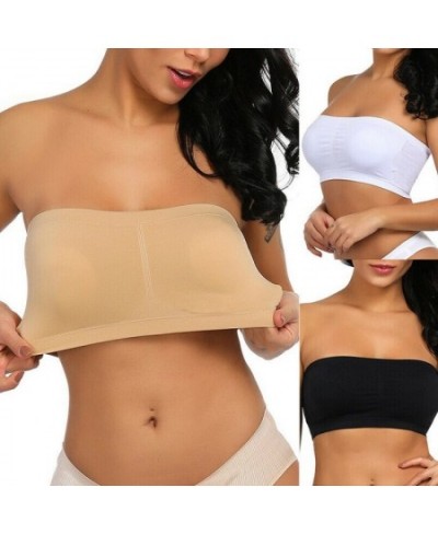 Strapless Bra Women's Tube Top Wrap Bra Plus Size S-6XL Bralette Sexy Seamless Bralette Bandeau Top Female Invisible Bra $21....