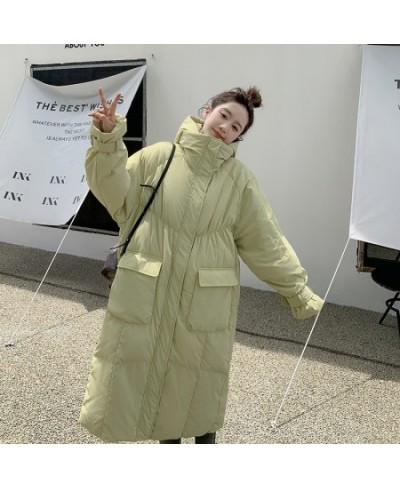 Lengthened winter coat women's Korean version loose thickened long knee-length cotton-padded jacket $90.26 - Jackets & Coats