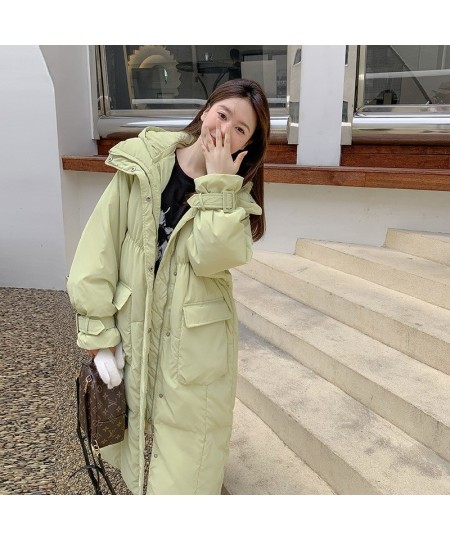 Lengthened winter coat women's Korean version loose thickened long knee-length cotton-padded jacket $90.26 - Jackets & Coats