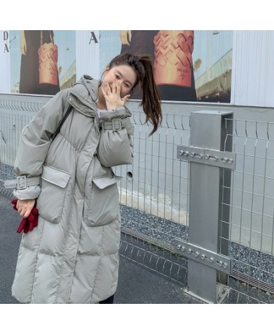 Lengthened winter coat women's Korean version loose thickened long knee-length cotton-padded jacket $90.26 - Jackets & Coats